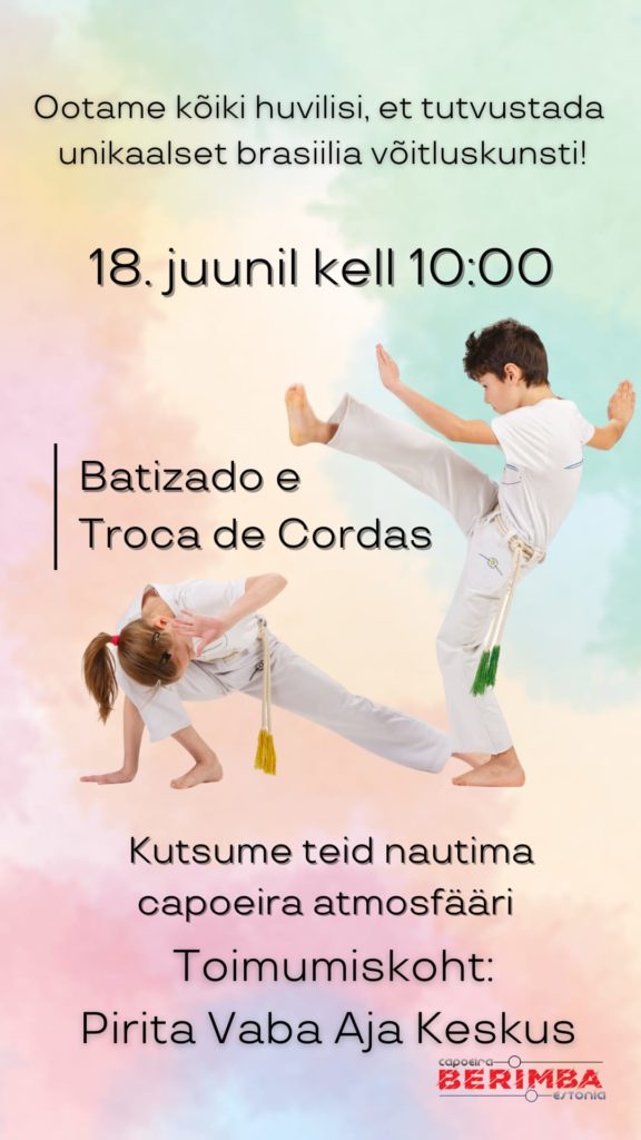 Pidulik Batizado ja Troca de Cordão ( capoeira vöövahetustseremoonia)