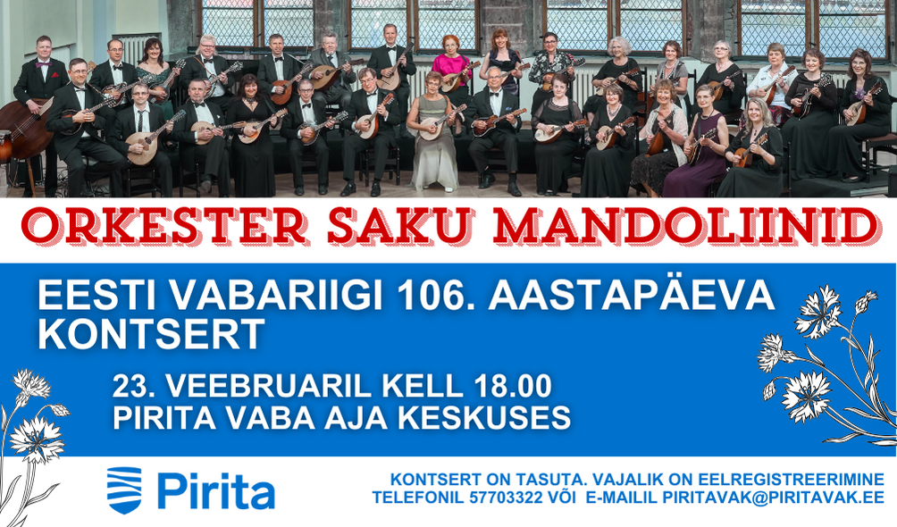Eesti Vabariigi 106. aastapäeva tasuta kontsert. Laval Orkester Saku Mandoliinid